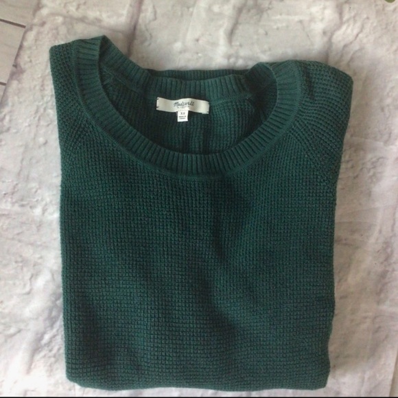 Madewell Women's Green Long Sleeve Knit High Comfort Sweater - Picture 4 of 4